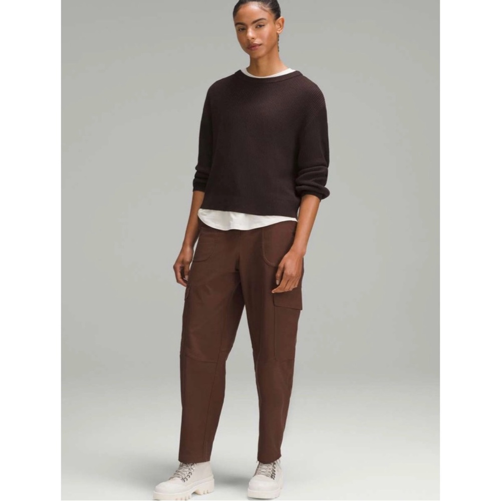 NWOT Lululemon Reversible Crossover Sweater In Espresso - Picture 4 of 16